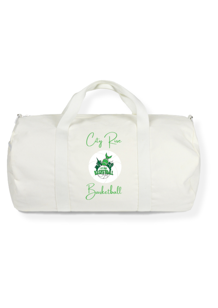 City Rise Basketball Canvas Duffel Bag