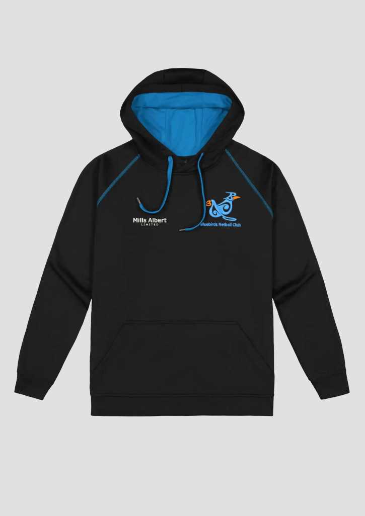 Bluebirds Netball Club Hoodie Black/Aqua