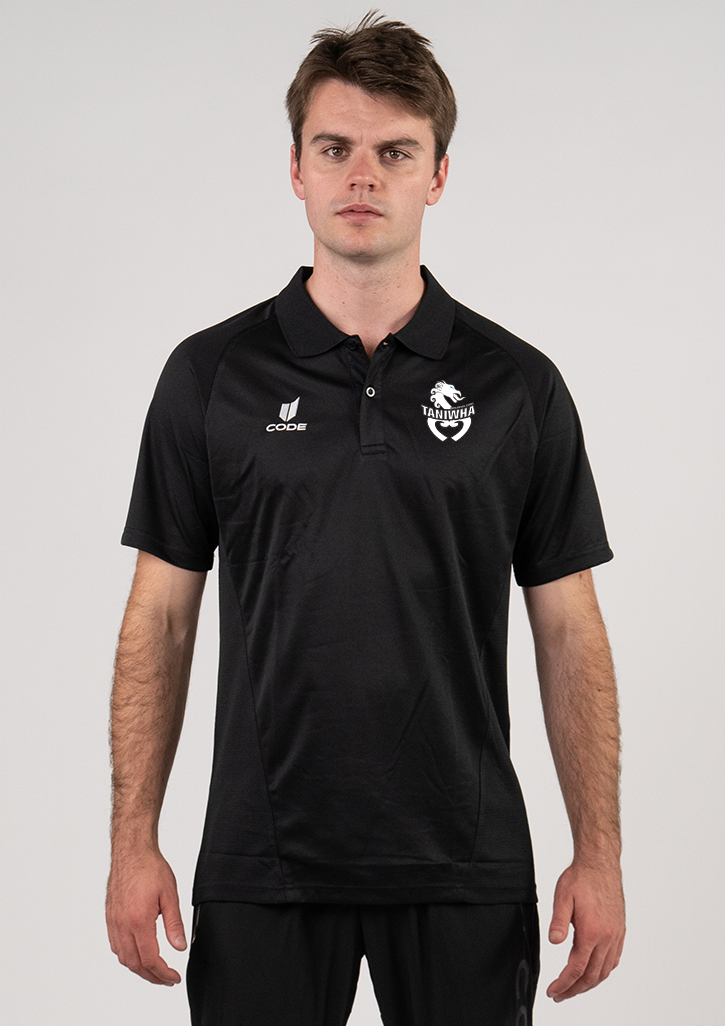 Taniwha Club Hybrid Polo Black