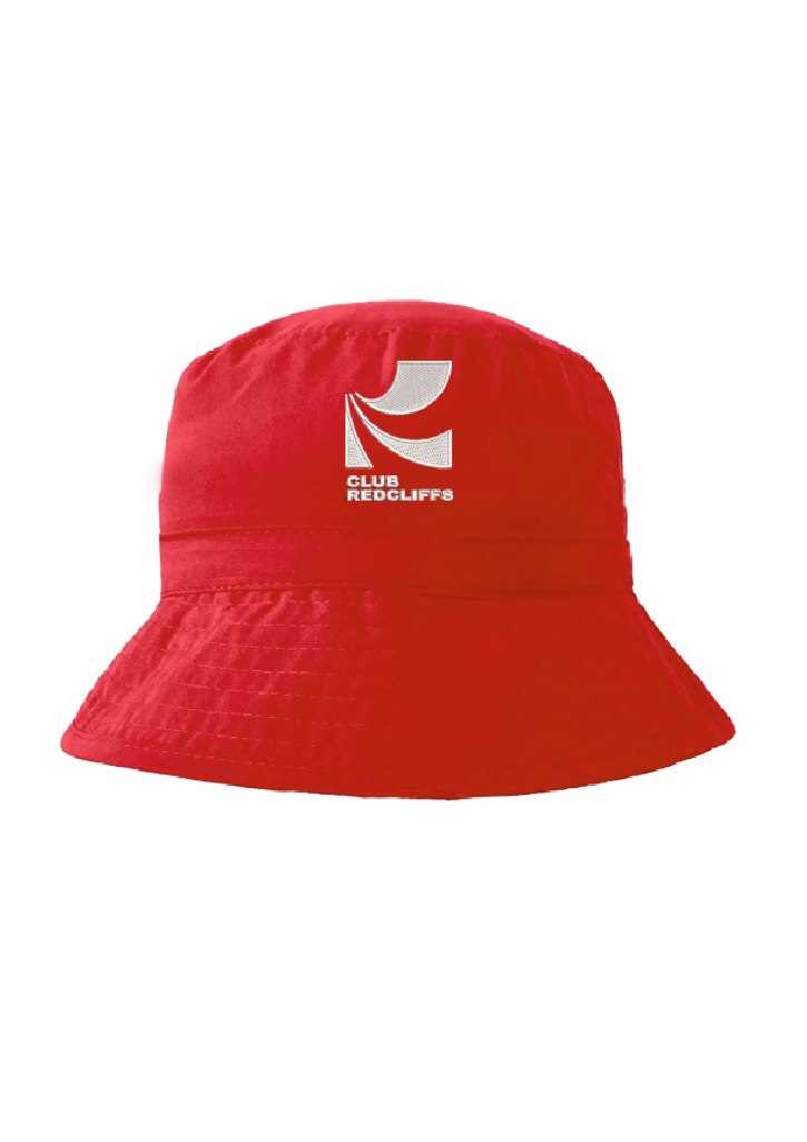 Redcliffs Bowling Club Bucket Hat Red