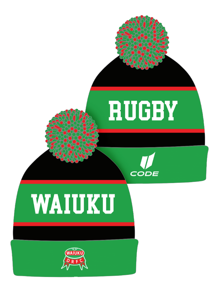 Waiuku Rugby Club Pom-Pom Beanie