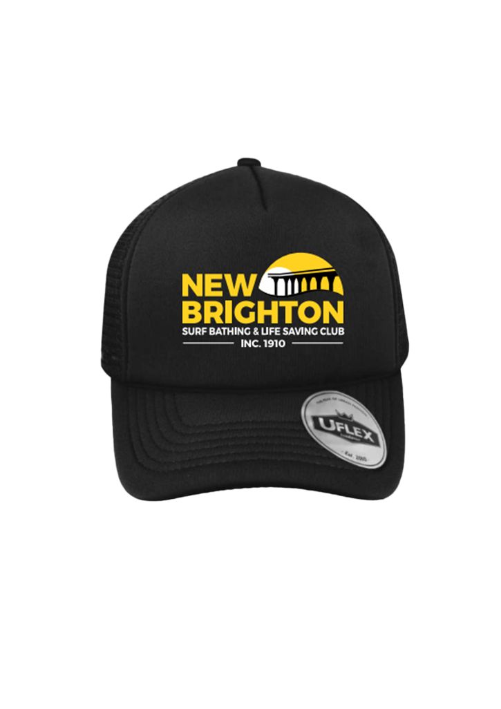 New Brighton SLSC Cap Black/Black Mesh HW24