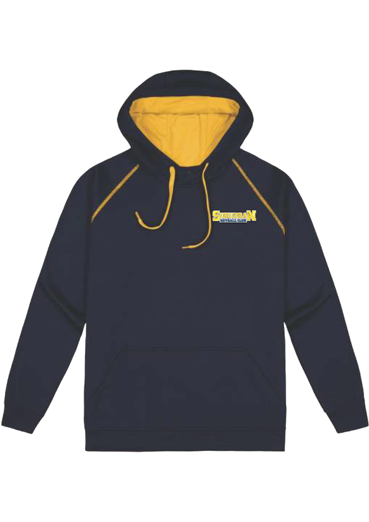 Suburban Netball Club Pullover Hoodie Navy/Gold