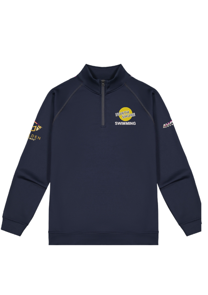 North Shore Swimming XT Performance Drill Top Navy/Grey