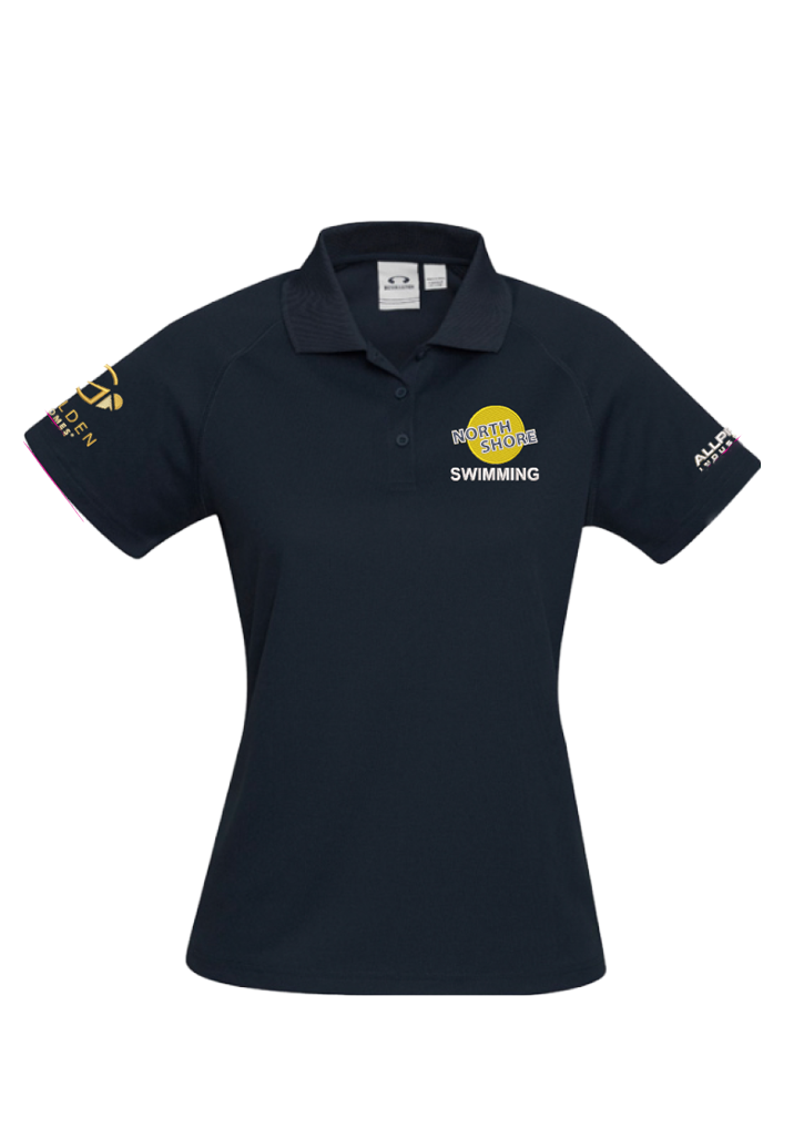 North Shore Swimming Ladies Sprint Polo Navy