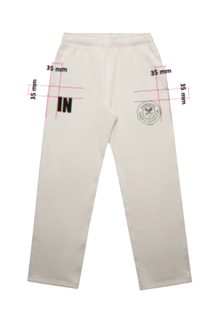 Khandallah Tennis & Squash Club Mens Track Pants Bone