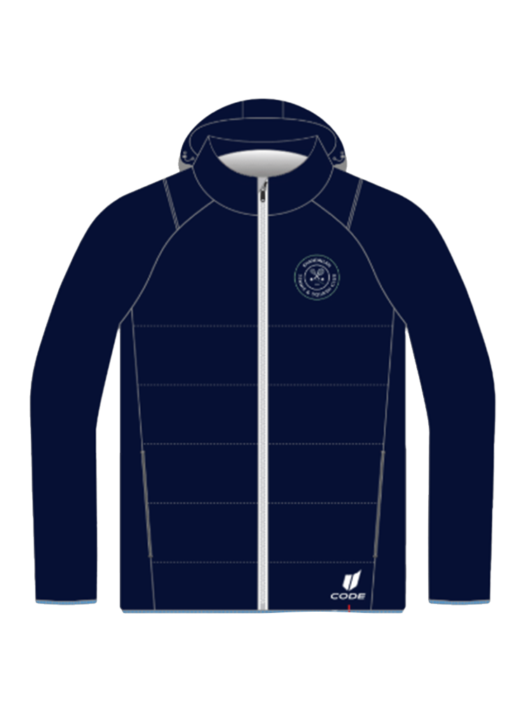Khandallah Tennis & Squash Club Puffer Jacket Mens Navy