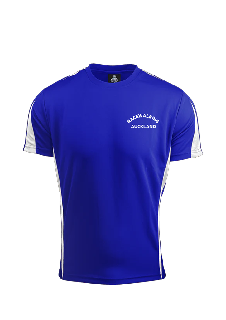 Racewalking Auckland Unisex Tees Royal/White