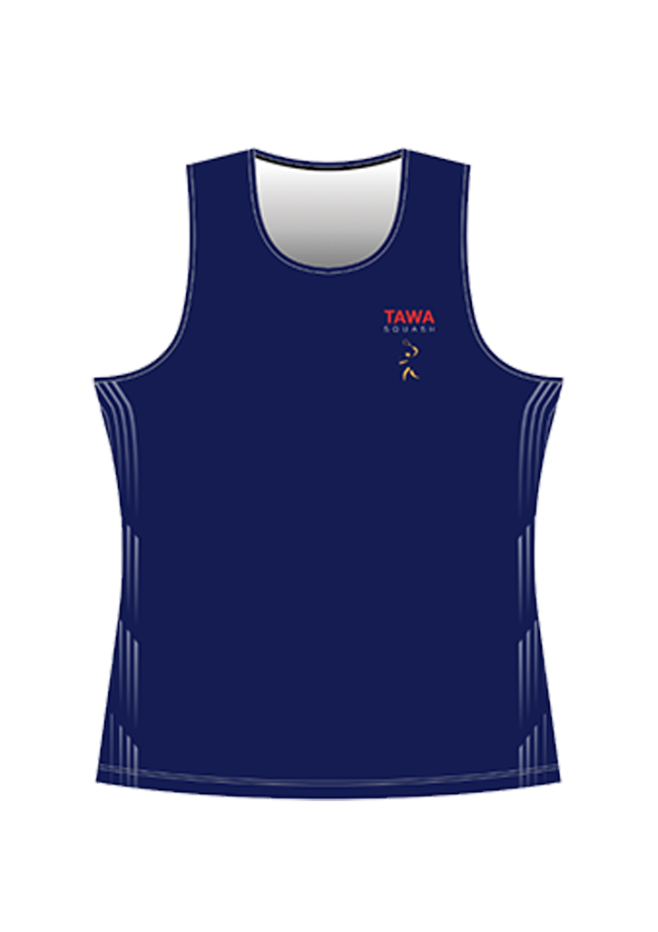 Tawa Squash Club Singlet Ladies Navy