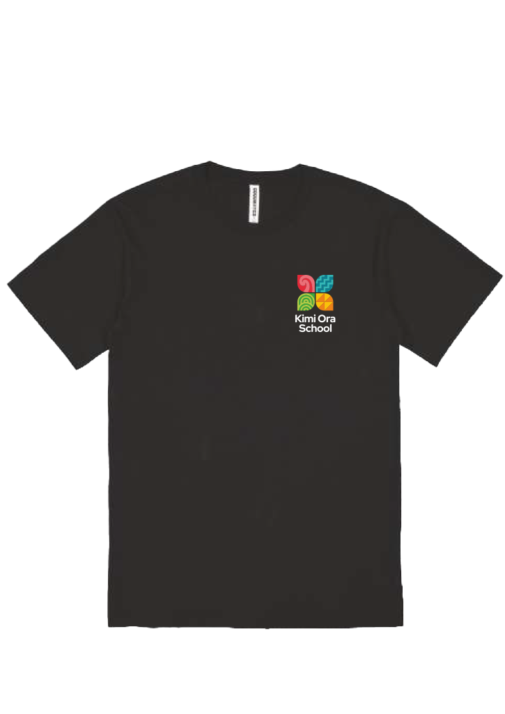 Kimi Ora School SS Tee Black