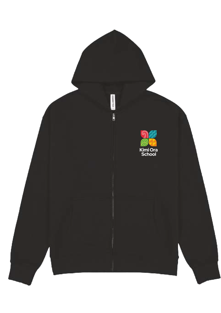 Kimi Ora School Zip Hoodie Black