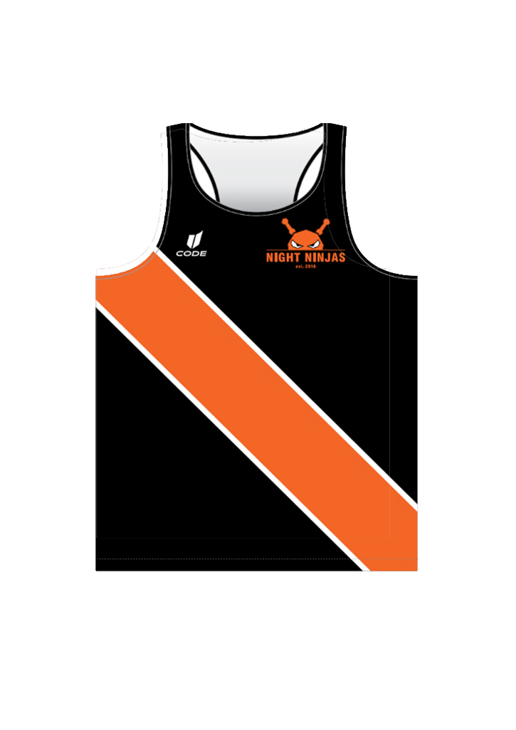 Night Ninjas Black Singlet Adults