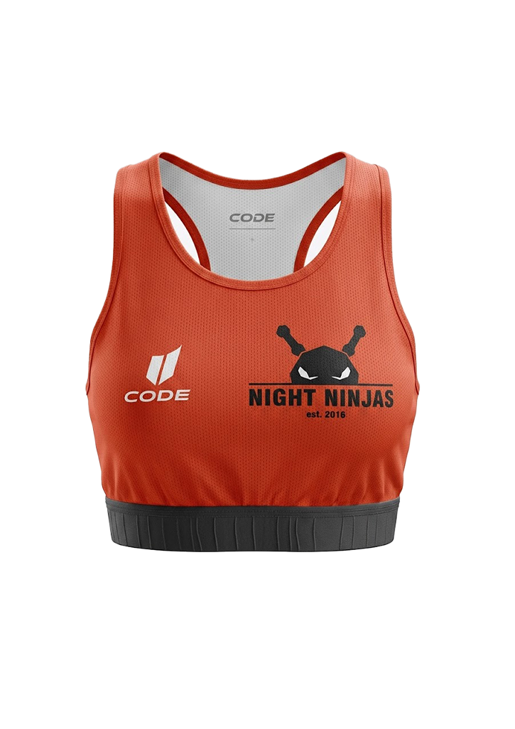 Night Ninjas Crop Top Orange