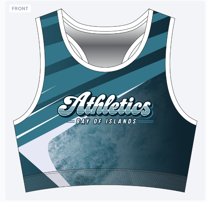 Athletics Bay Of Island Crop Top Ladies