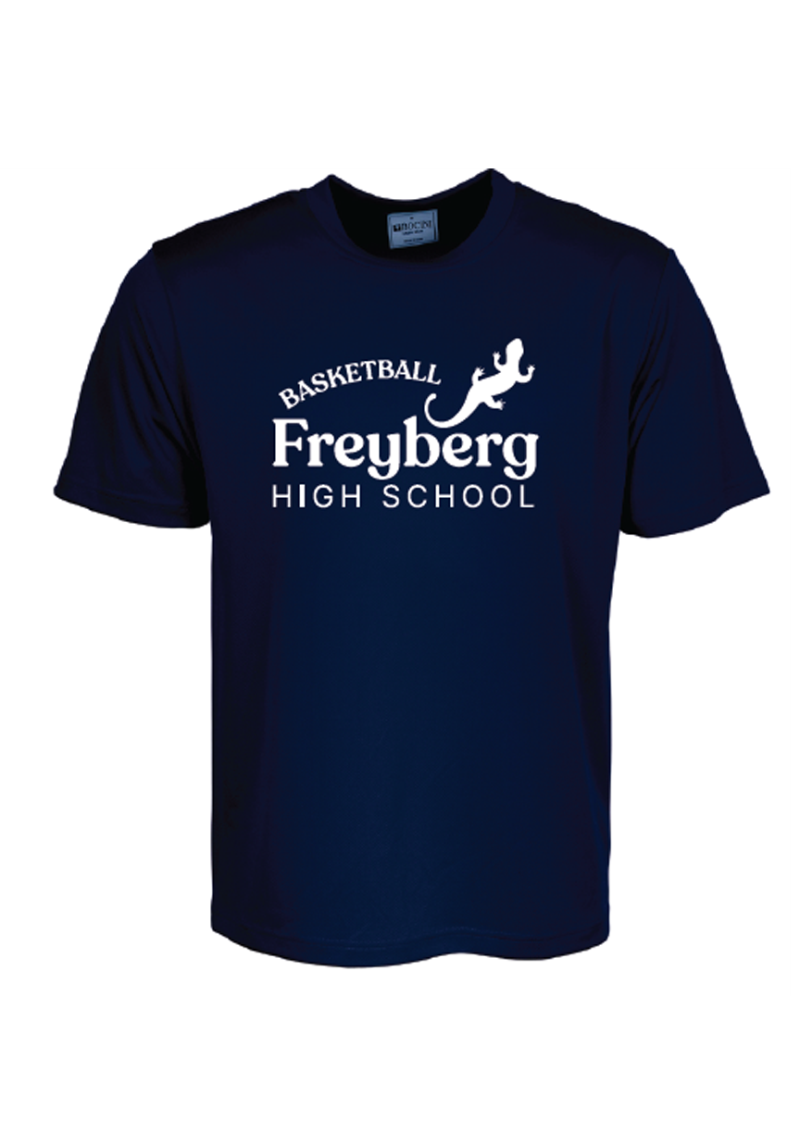 Freyberg High School Sport Training Tee Navy